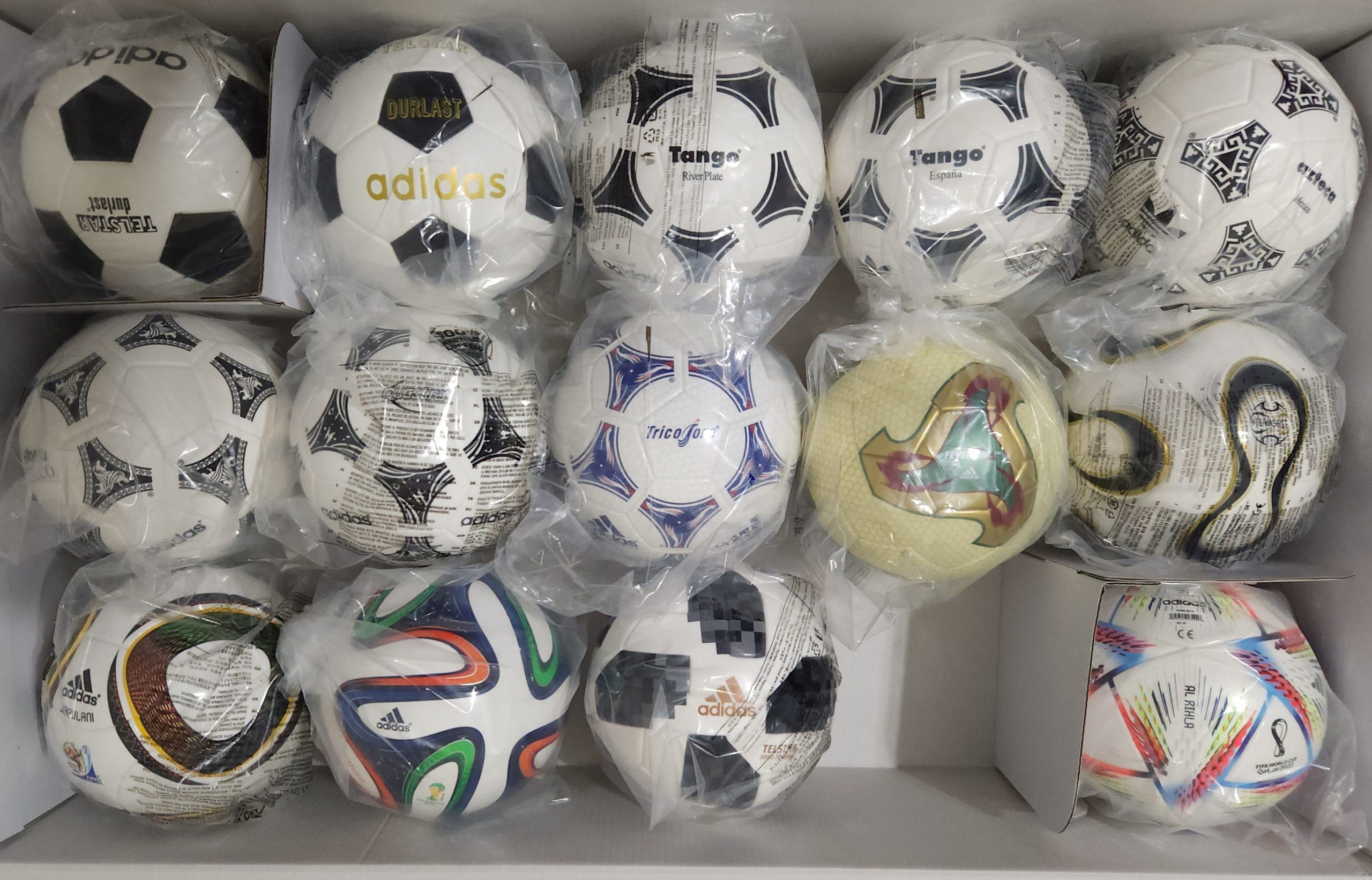 Adidas Historical Fifa World Cup Mini Ball Set 1970 2022 Palazzo